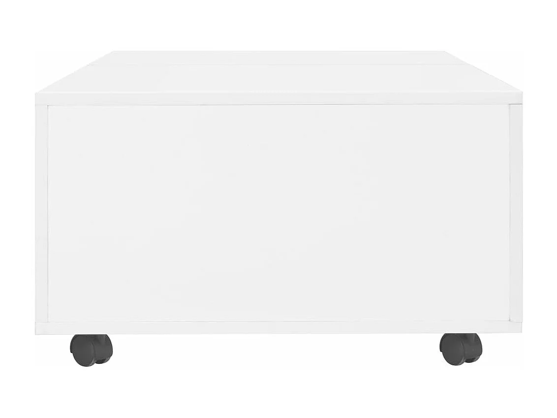 Table basse Blanc brillant 120 x 60 x 35 cm