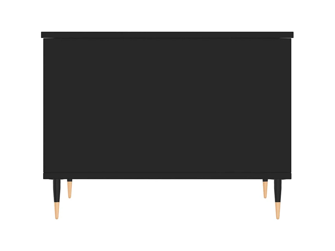 Table basse Noir 60x44,5x45 cm Bois d'ingénierie