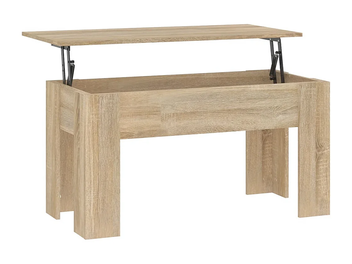 Mesa de centro madera contrachapada roble Sonoma 101x49x52 cm