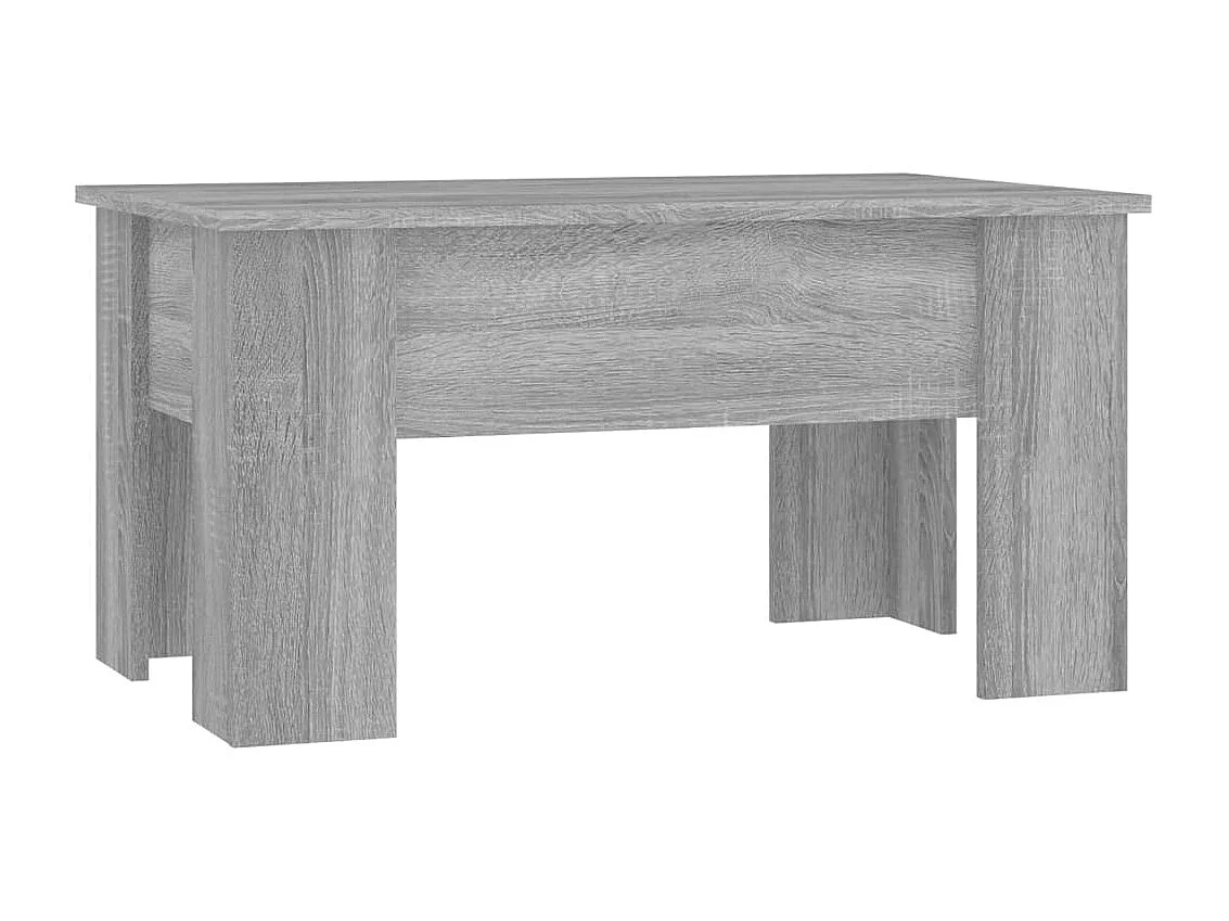 Mesa de centro madera contrachapada gris Sonoma 79x49x41 cm