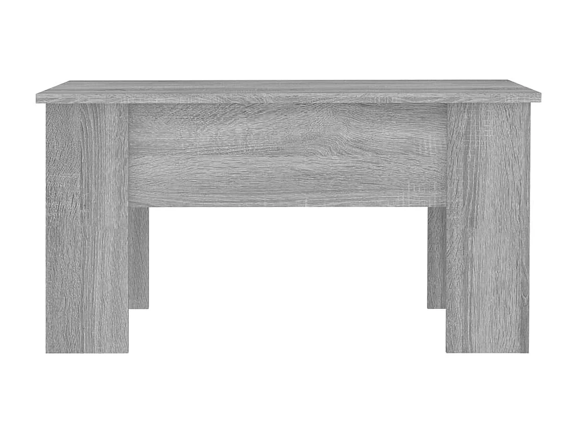 Mesa de centro madera contrachapada gris Sonoma 79x49x41 cm