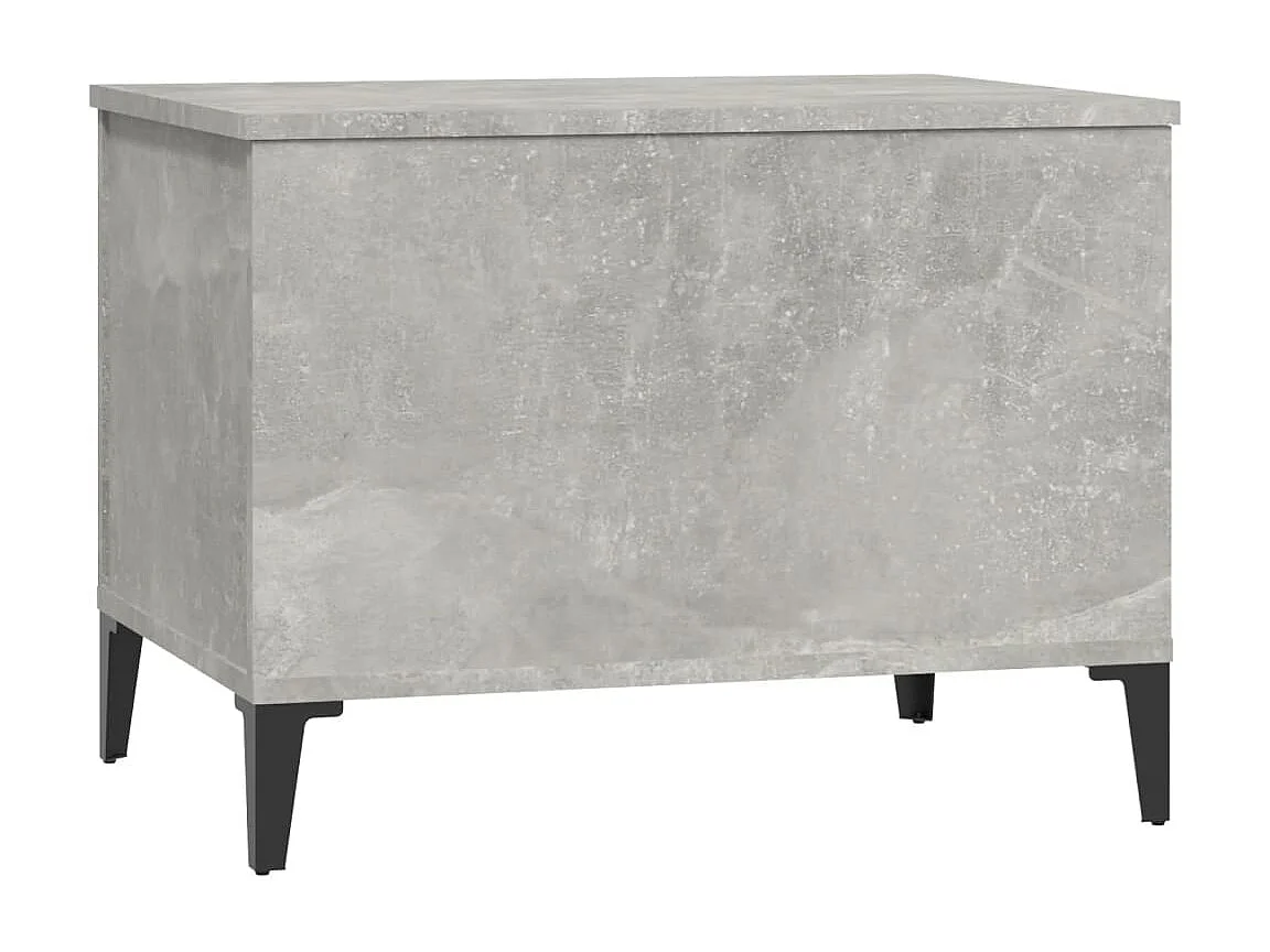 Table basse Gris béton 60x44,5x45 cm Bois d'ingénierie