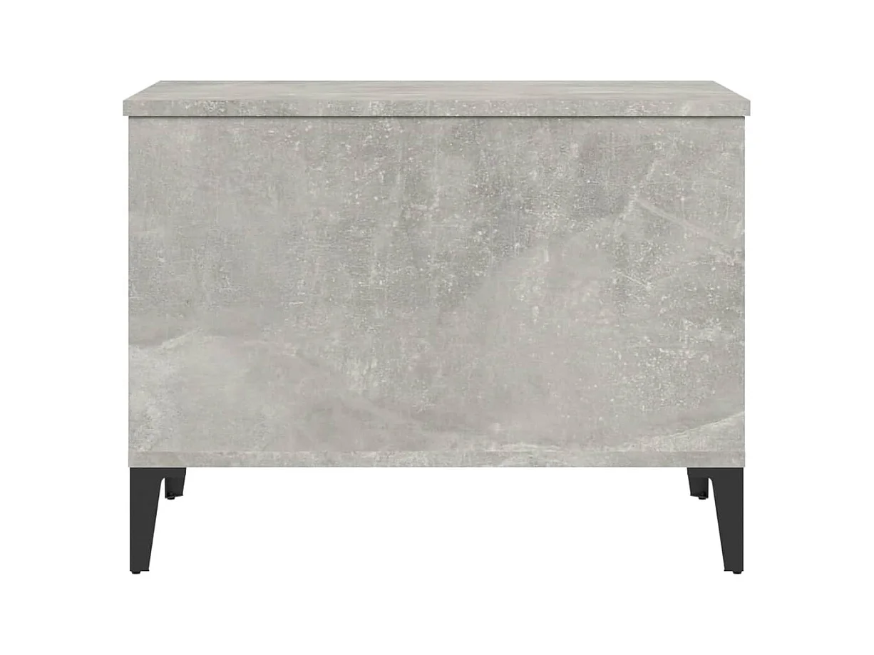 Table basse Gris béton 60x44,5x45 cm Bois d'ingénierie