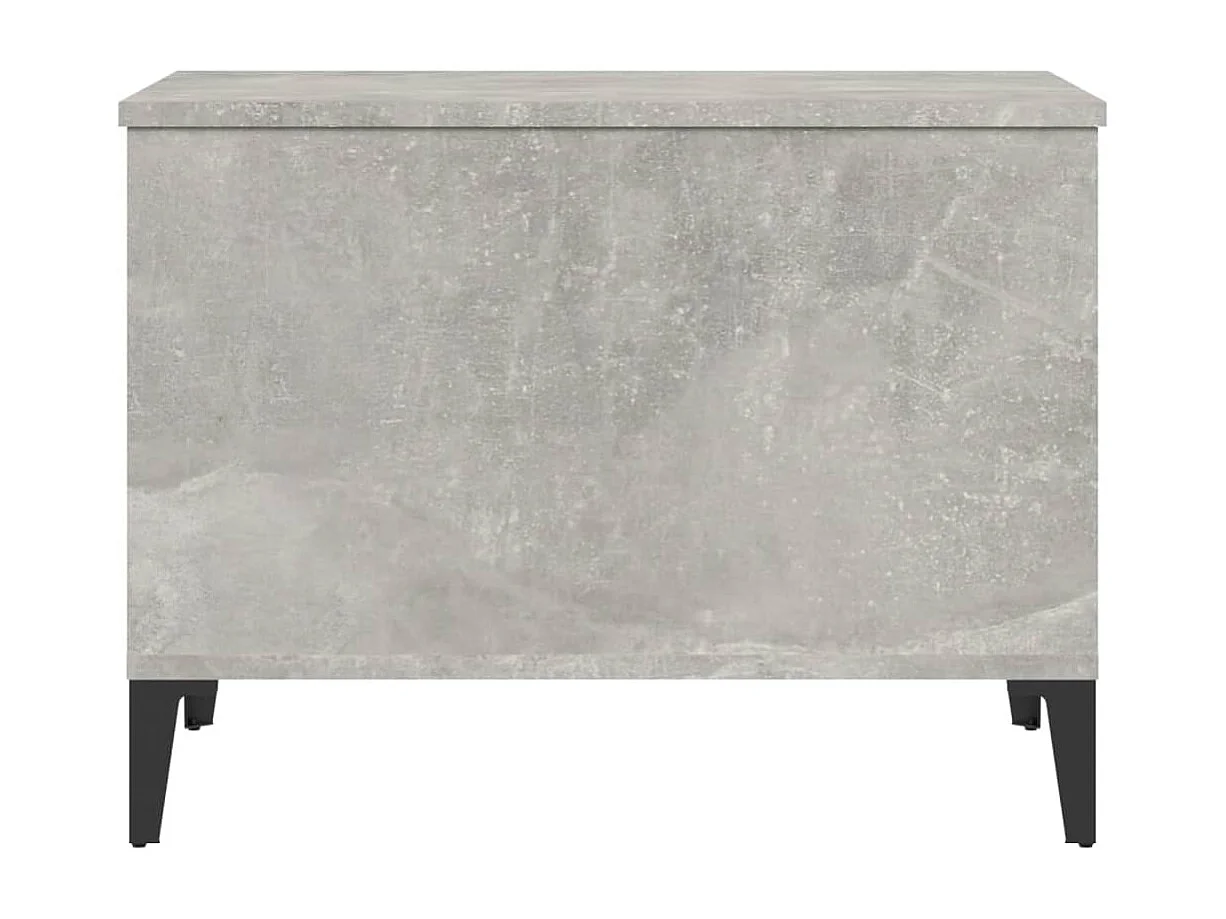 Table basse Gris béton 60x44,5x45 cm Bois d'ingénierie