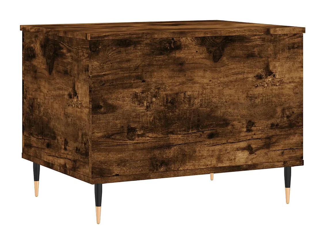 Mesa de centro madera contrachapada roble ahumado 60x44,5x45 cm