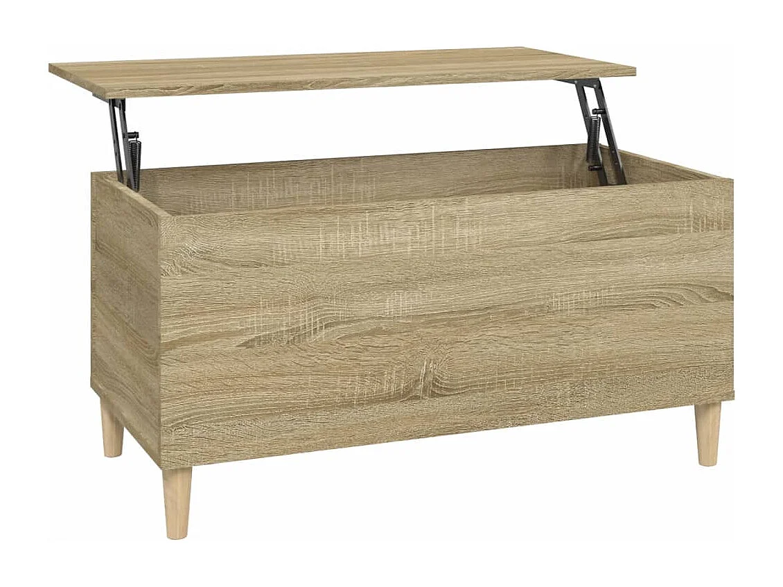 Salontafel 90x44,5x45 cm bewerkt hout sonoma eikenkleurig