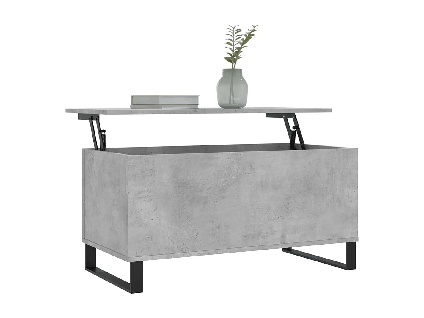 Mesa de centro 90x44,5x45 derivados de madeira cinzento cimento