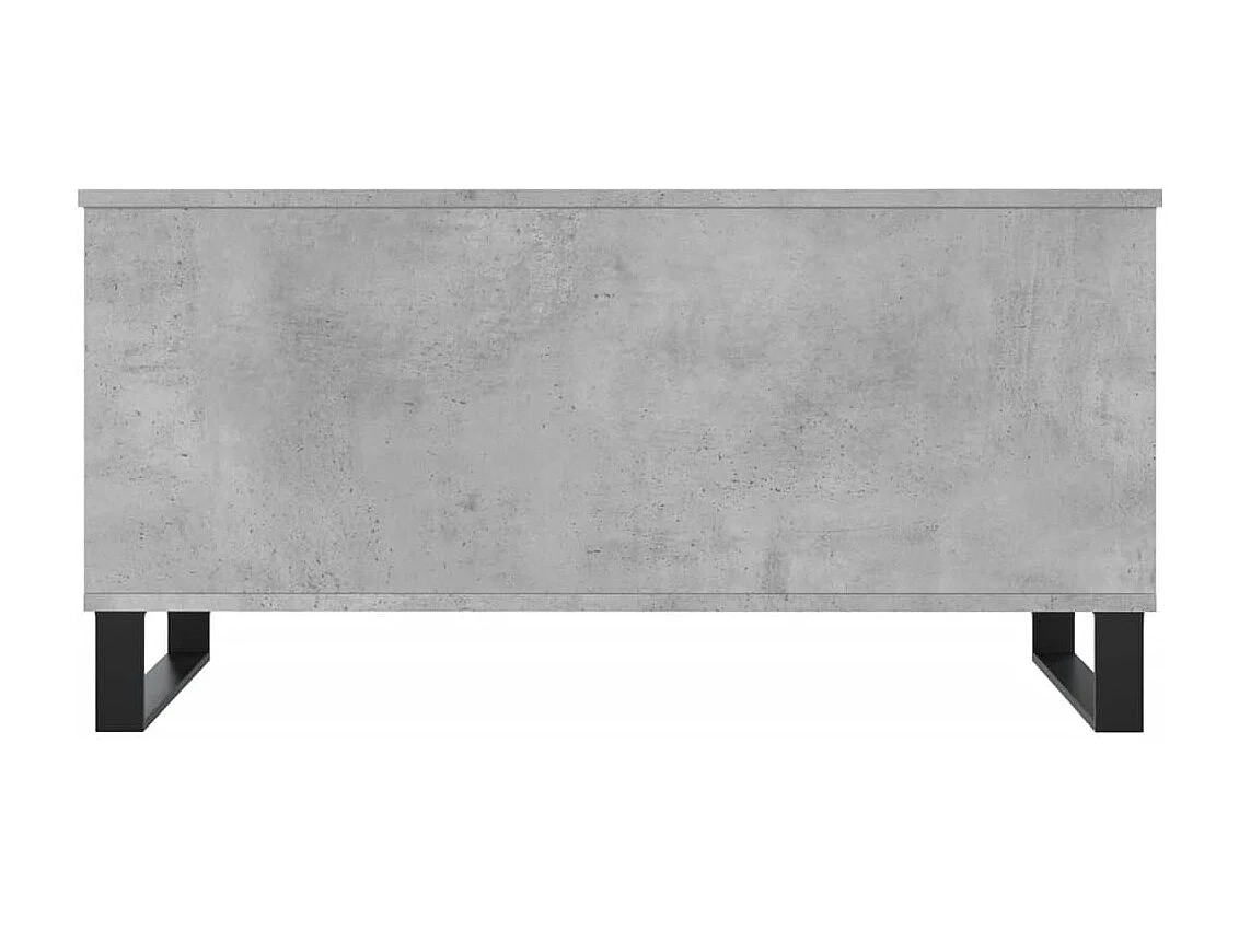 Table basse Gris béton 90x44,5x45 cm Bois d'ingénierie