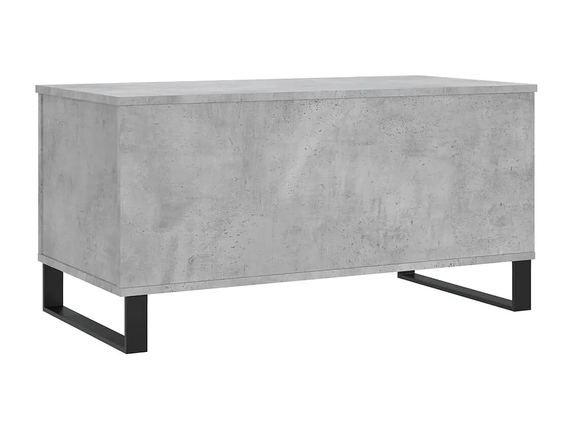 Table basse Gris béton 90x44,5x45 cm Bois d'ingénierie