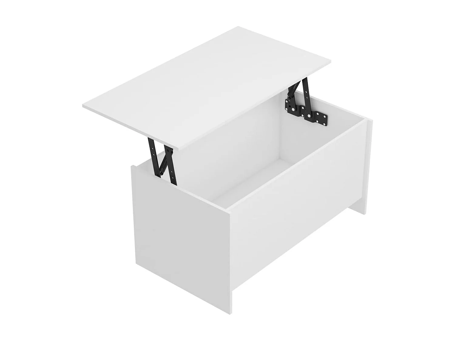 Mesa de centro 102x55,5x52,5 cm madeira processada branco