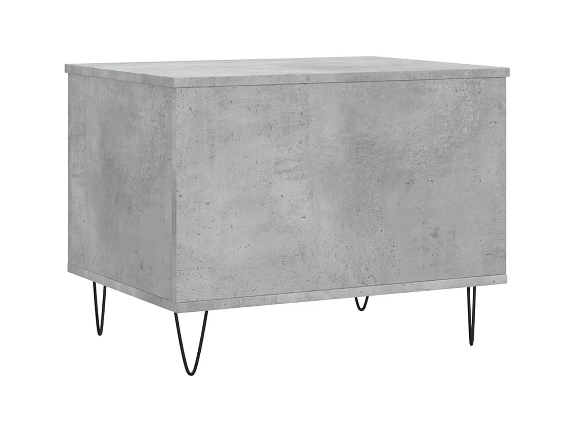 Table basse Gris béton 60x44,5x45 cm Bois d'ingénierie