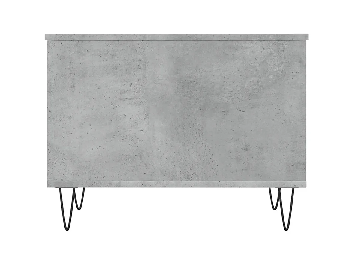 Table basse Gris béton 60x44,5x45 cm Bois d'ingénierie