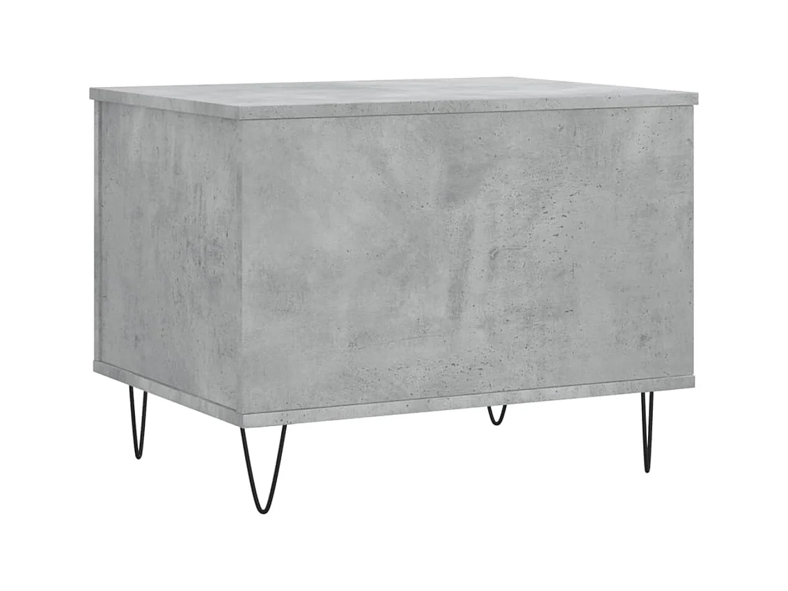 Table basse Gris béton 60x44,5x45 cm Bois d'ingénierie