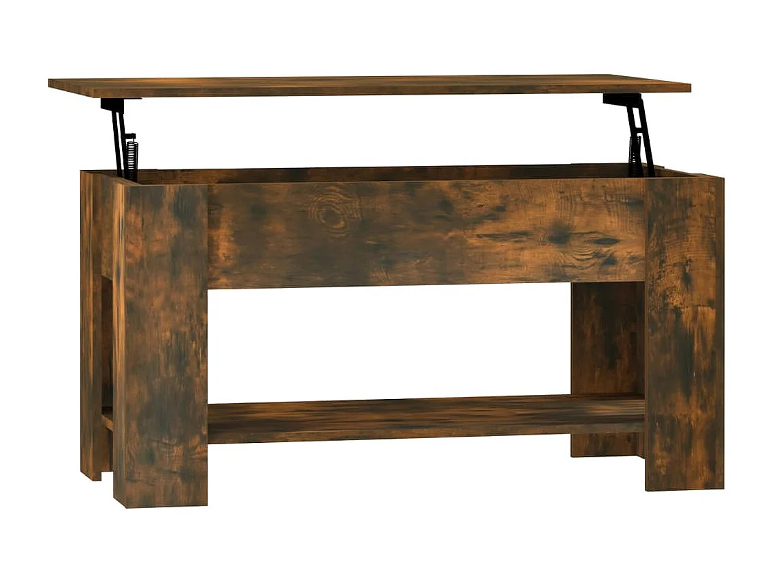 Table basse Chêne fumé 101x49x52 cm Bois d'ingénierie