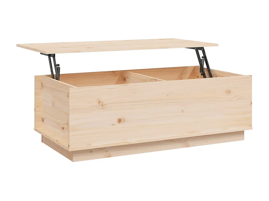 Table basse 100x50x35 cm Bois massif de pin