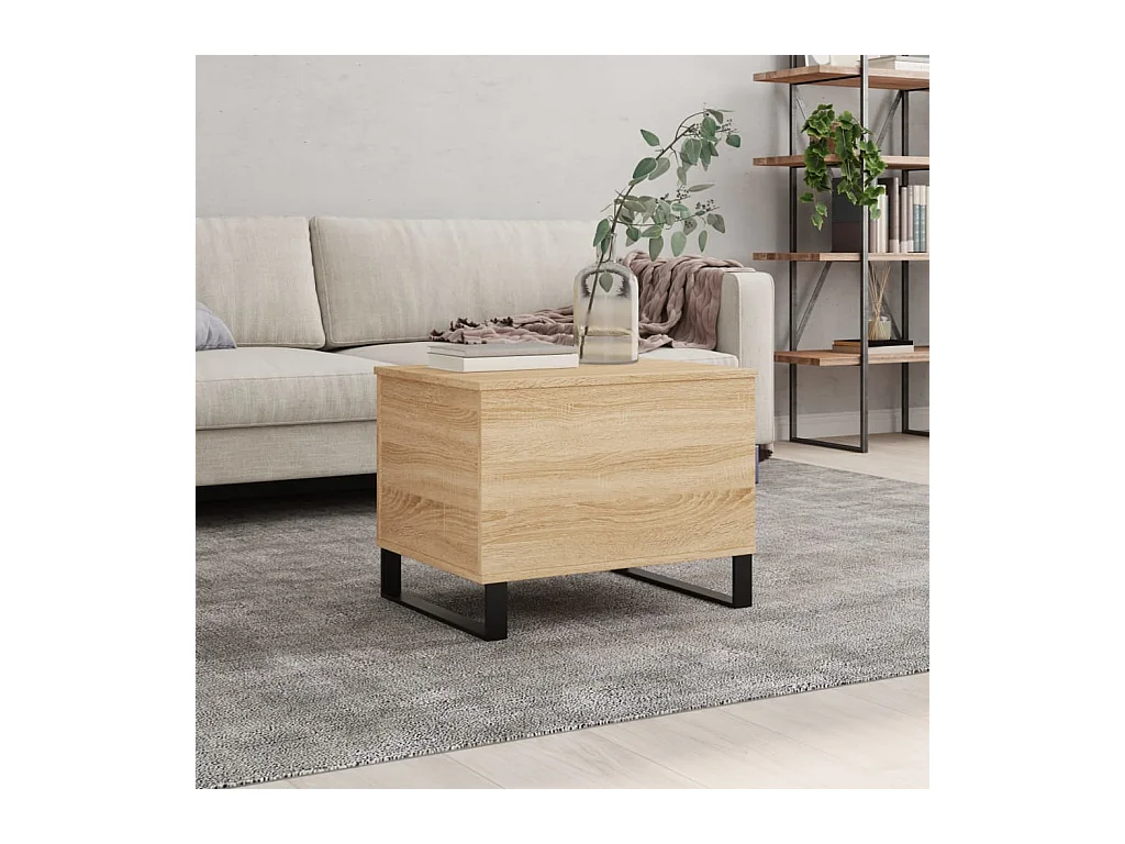 Table basse Chêne sonoma 60x44,5x45 cm Bois d'ingénierie