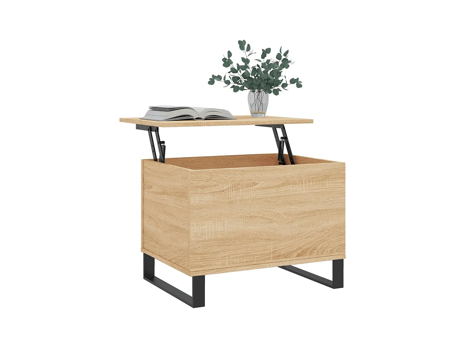 Mesa de centro madera contrachapada roble Sonoma 60x44,5x45 cm