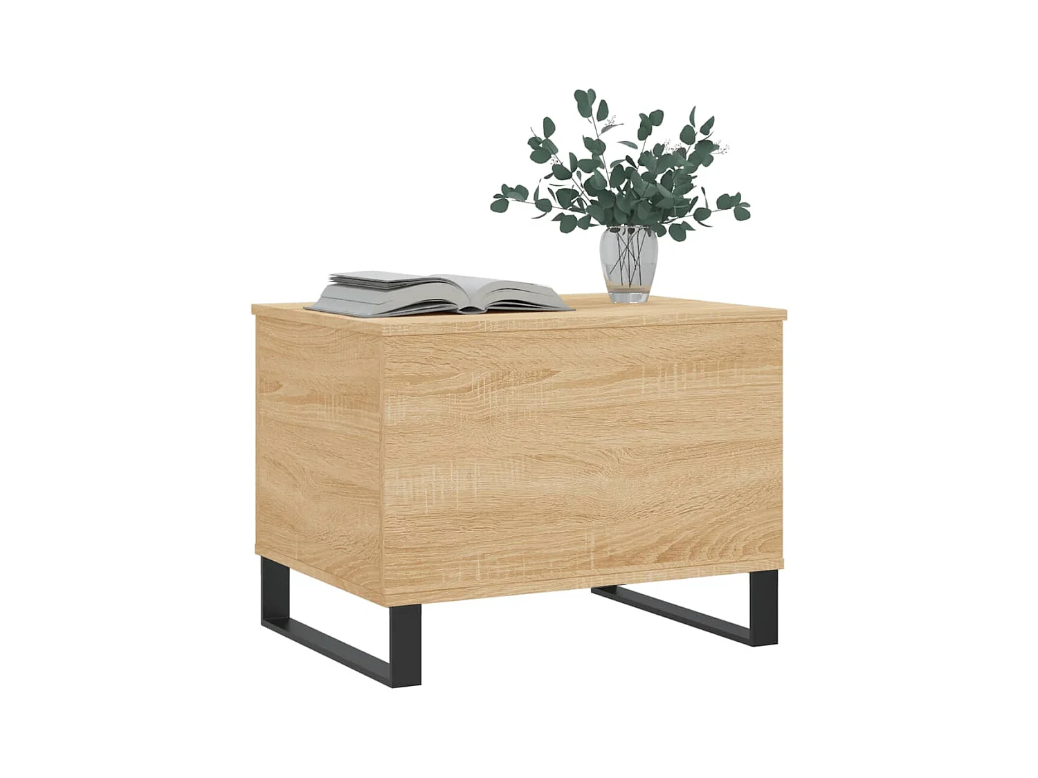 Mesa de centro madera contrachapada roble Sonoma 60x44,5x45 cm