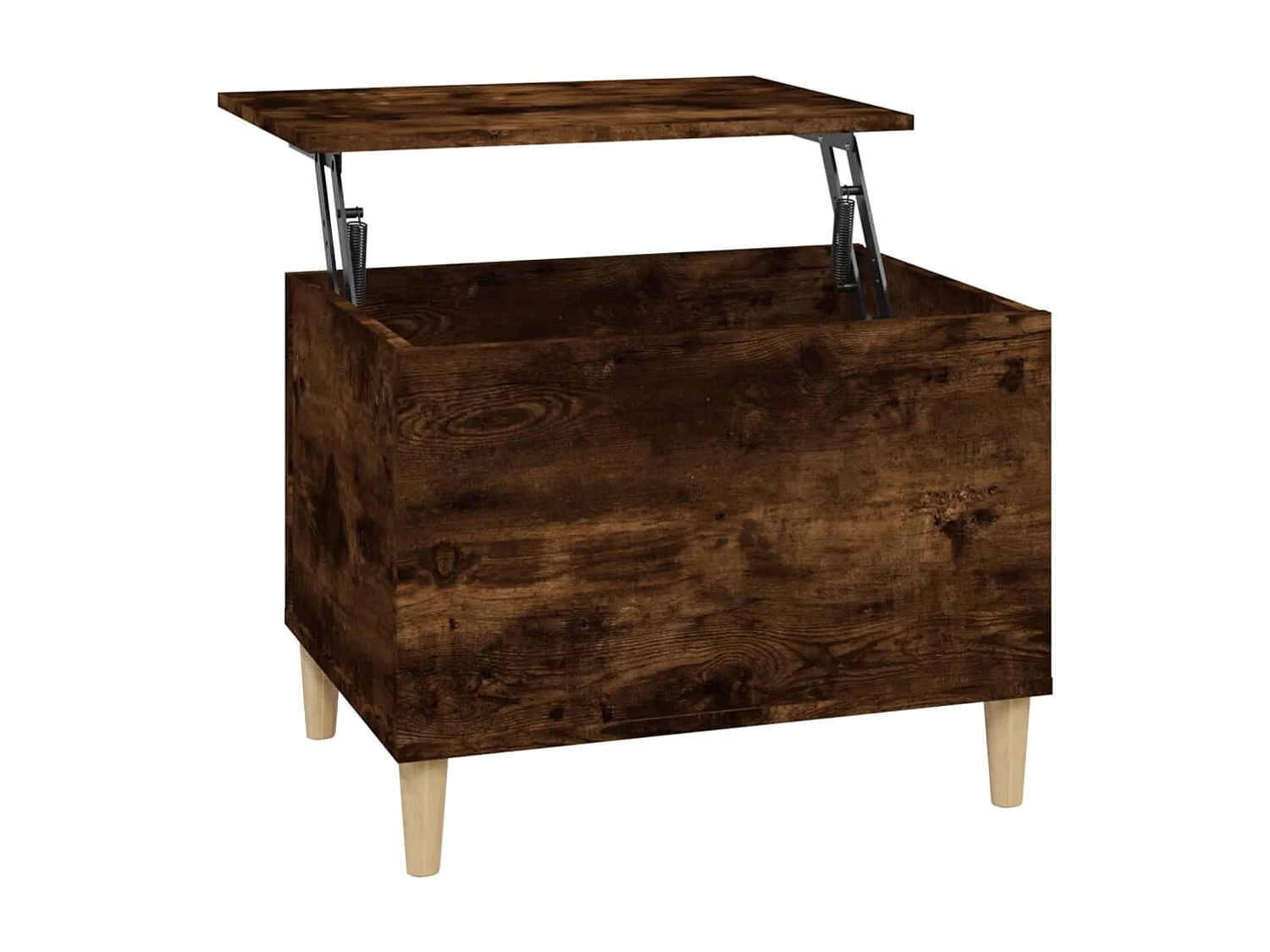 Table basse Chêne fumé 60x44,5x45 cm Bois d'ingénierie