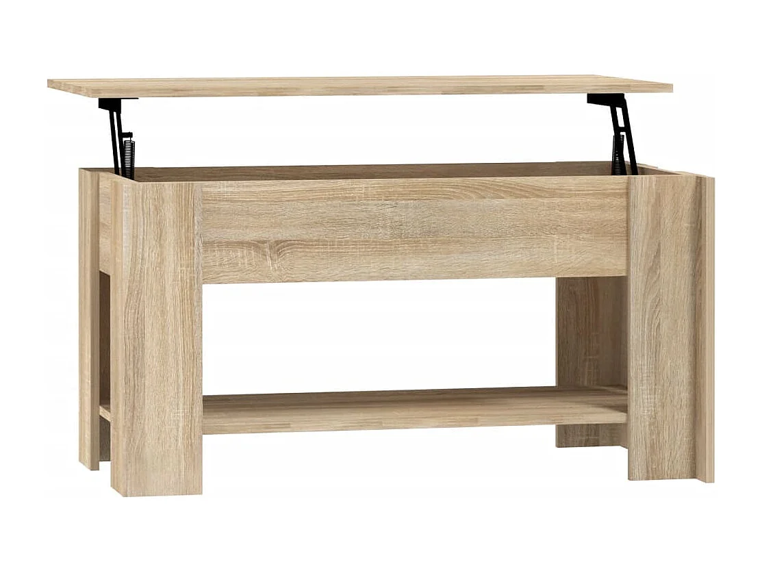 Table basse Chêne sonoma 101x49x52 cm Bois d'ingénierie