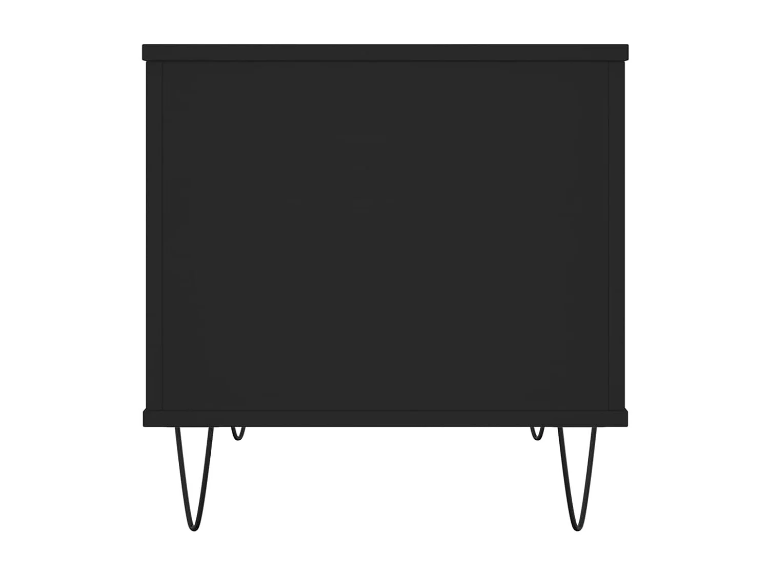 Table basse Noir 60x44,5x45 cm Bois d'ingénierie