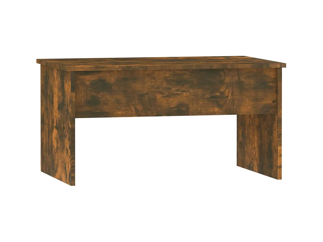 Table basse Chêne fumé 80x50,5x41,5 cm Bois d'ingénierie