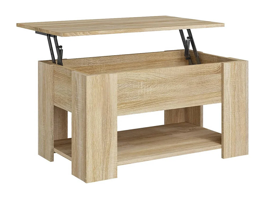 Table basse Chêne sonoma 79x49x41 cm Bois d'ingénierie