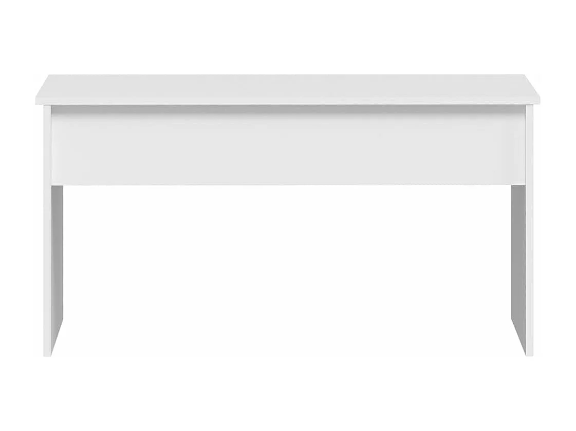 Mesa de centro madera contrachapada blanco 102x50,5x52,5x cm