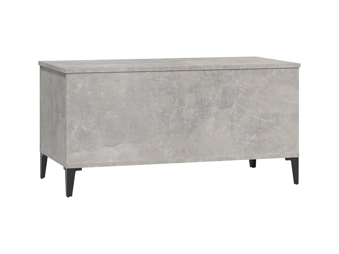 Table basse Gris béton 90x44,5x45 cm Bois d'ingénierie