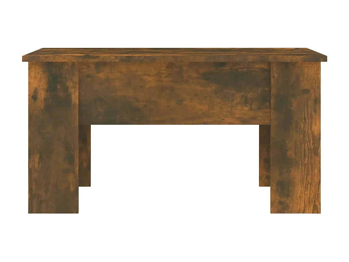 Table basse Chêne fumé 79x49x41 cm Bois d'ingénierie