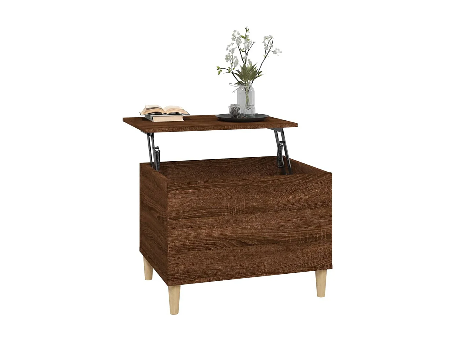 Table basse Chêne marron 60x44,5x45 cm Bois d'ingénierie