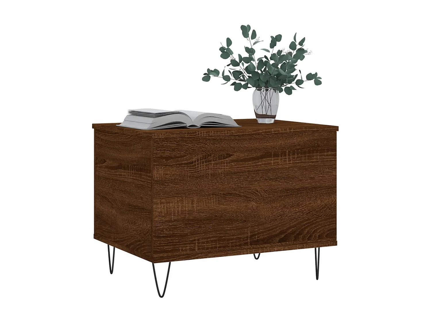 Table basse Chêne marron 60x44,5x45 cm Bois d'ingénierie