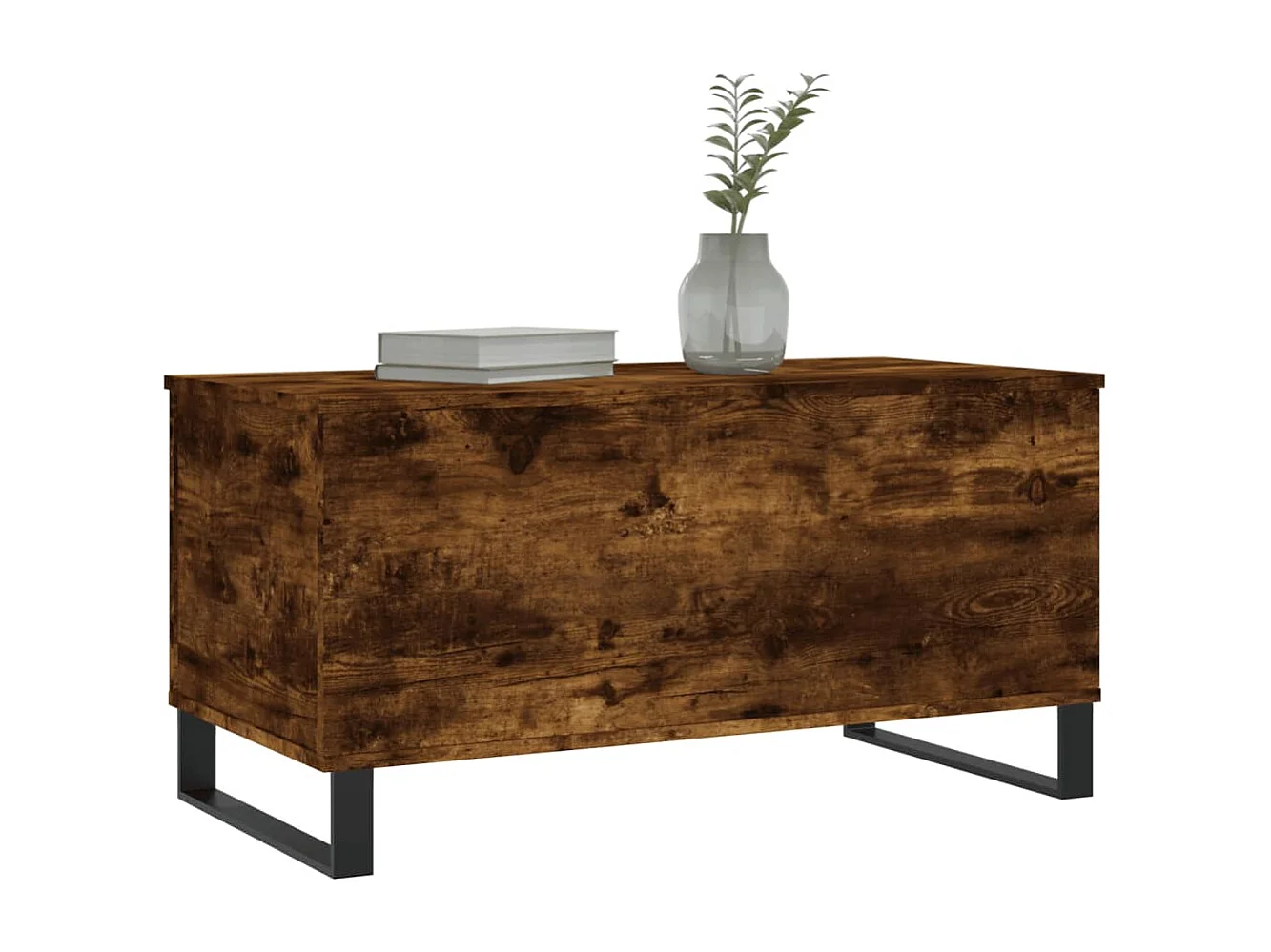 Table basse Chêne fumé 90x44,5x45 cm Bois d'ingénierie