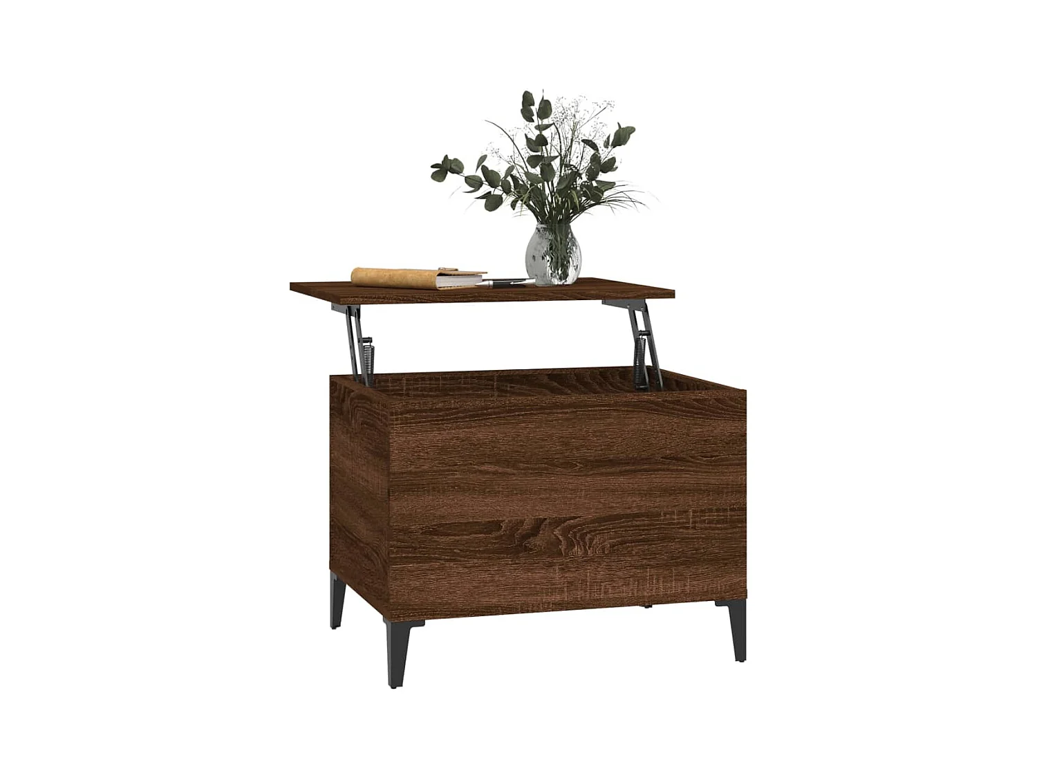 Table basse Chêne marron 60x44,5x45 cm Bois d'ingénierie