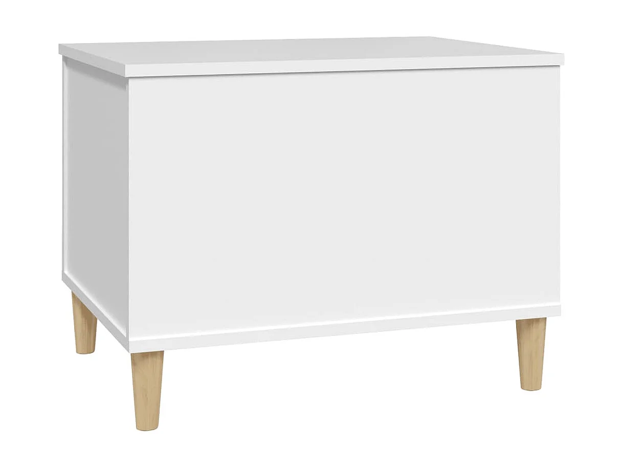 Table basse Blanc 60x44,5x45 cm Bois d'ingénierie