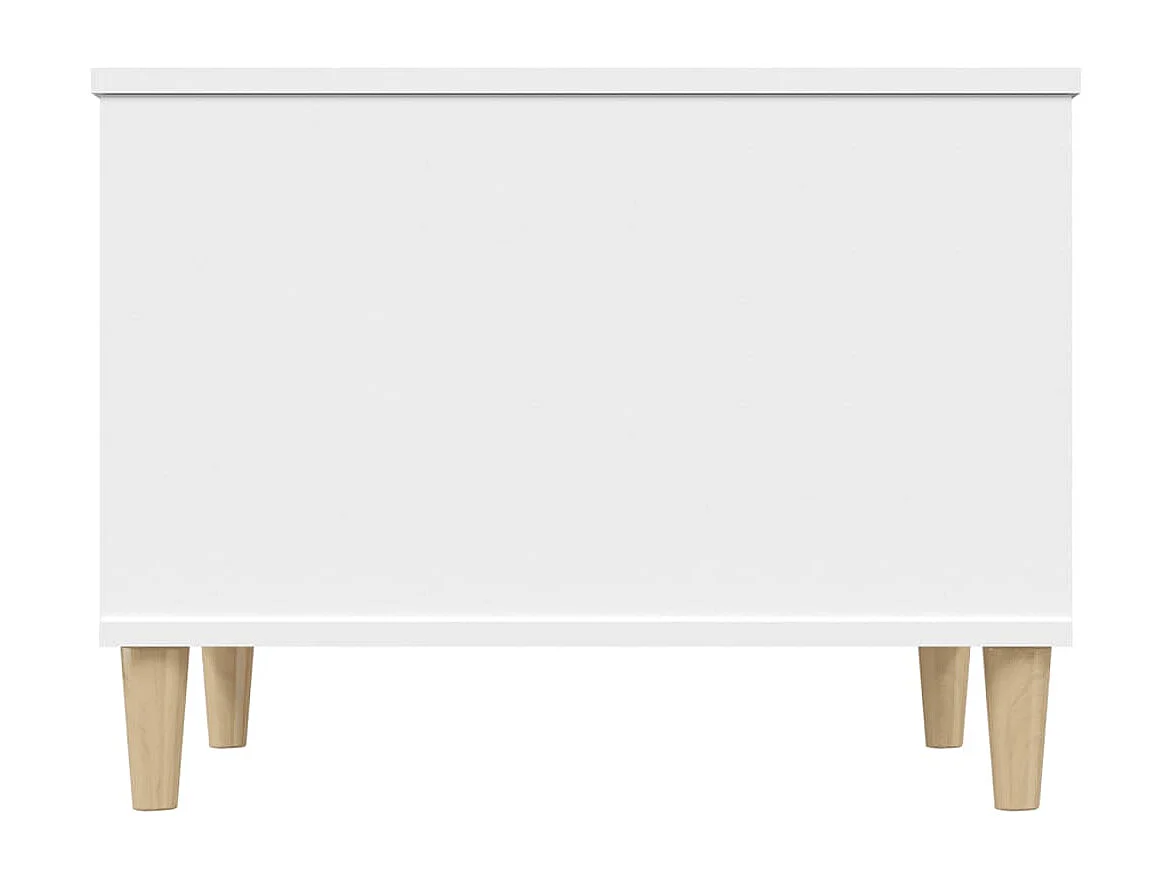 Table basse Blanc 60x44,5x45 cm Bois d'ingénierie