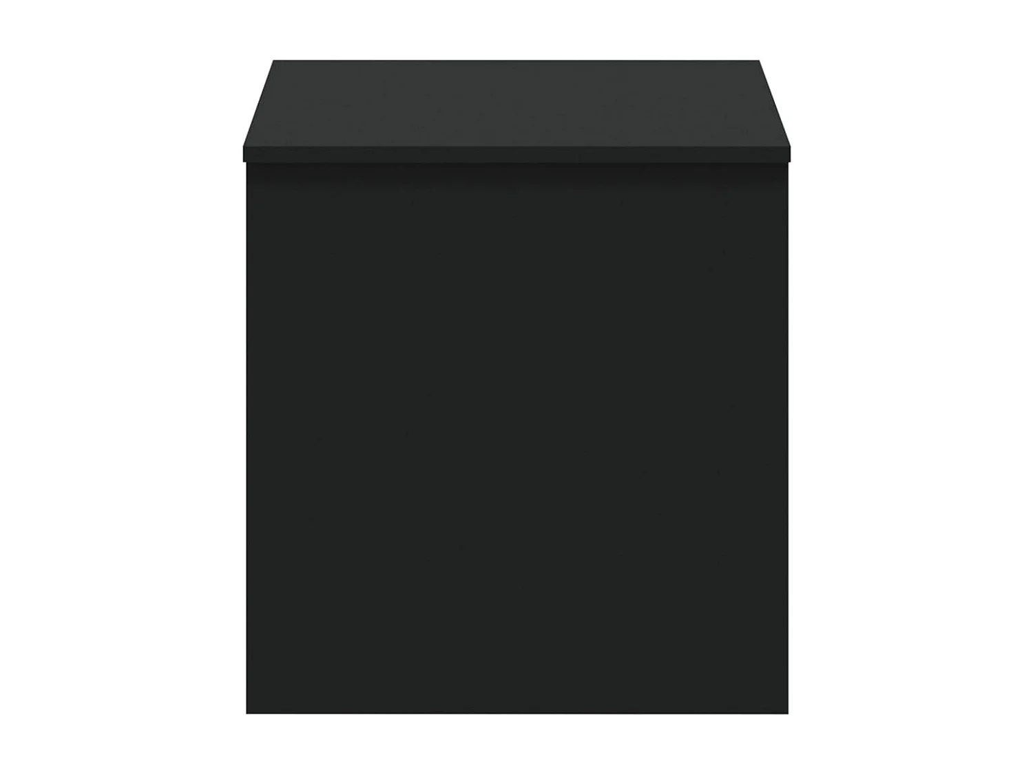 Mesa de centro madera contrachapada negra 102x50,5x52,5 cm