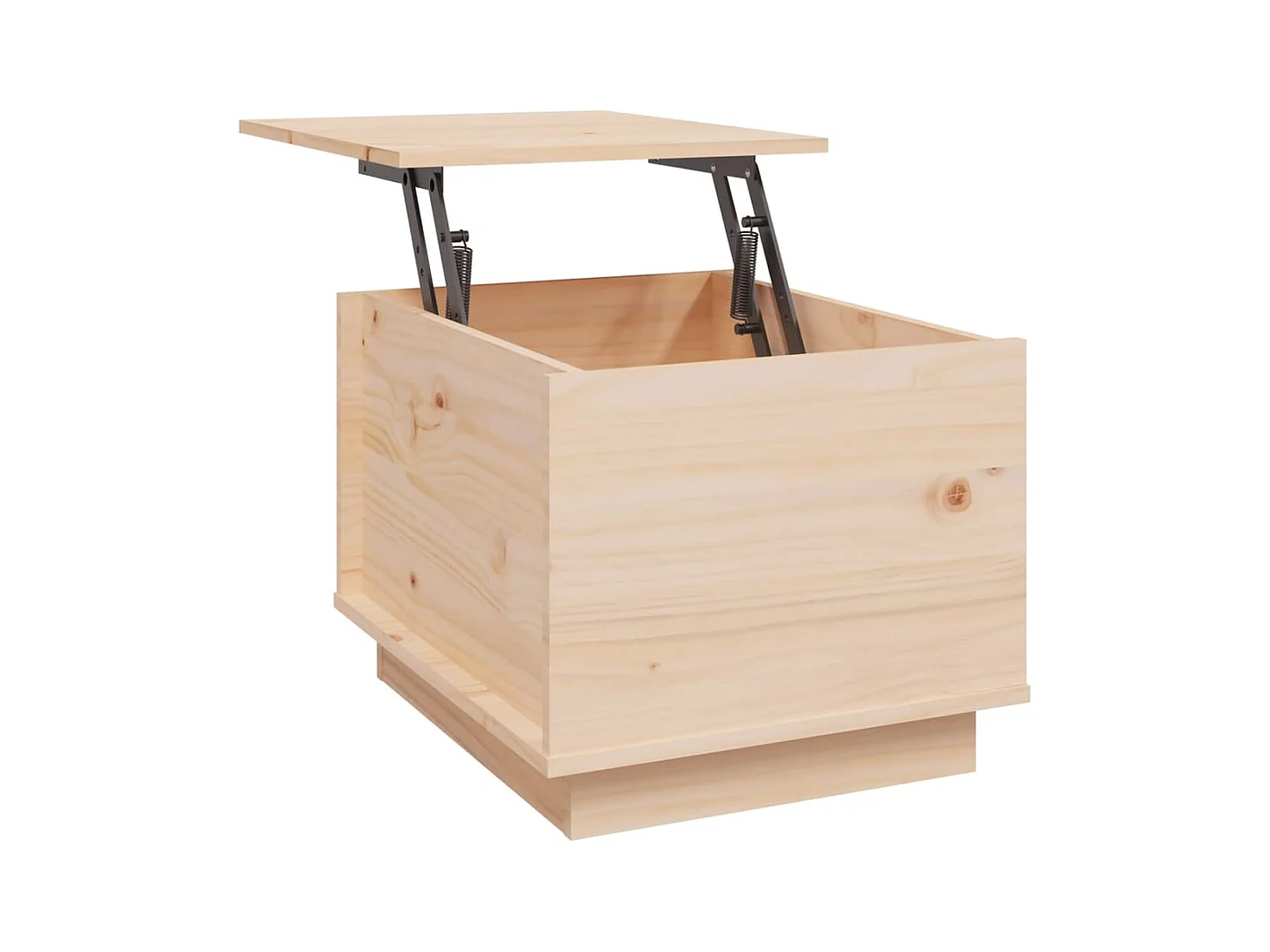 Mesa de centro de madera maciza de pino 40x50x35 cm