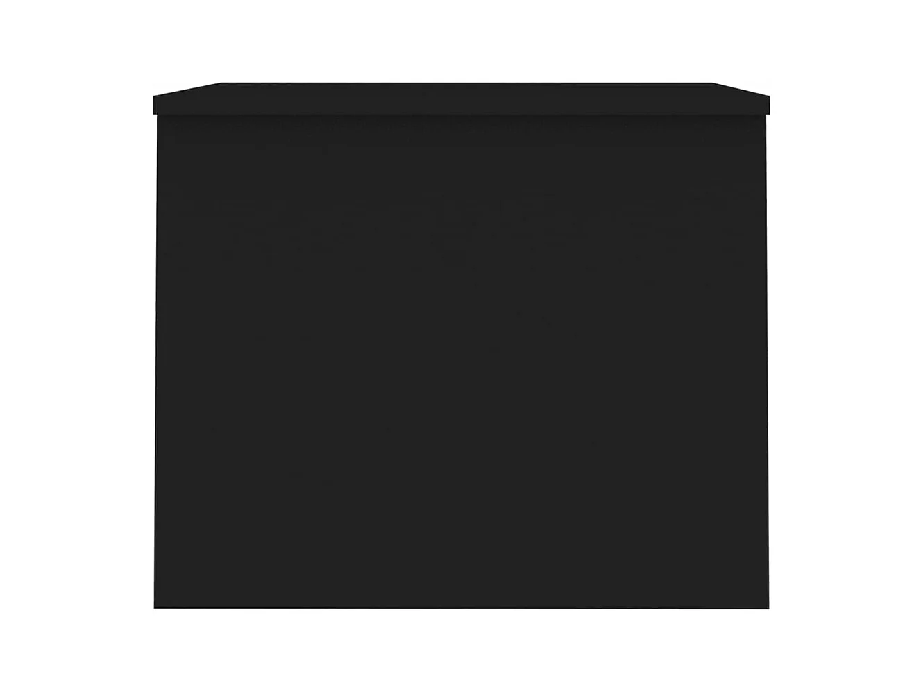 Table basse Noir 80x50,5x41,5 cm Bois d'ingénierie