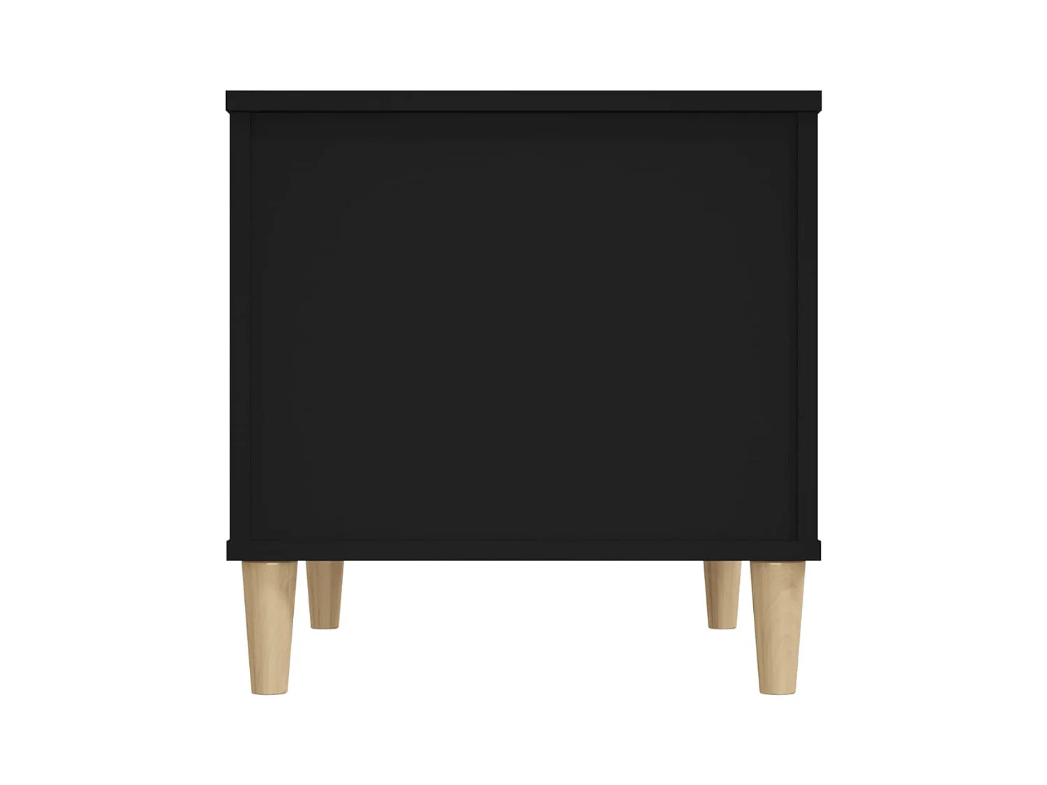 Table basse Noir 60x44,5x45 cm Bois d'ingénierie