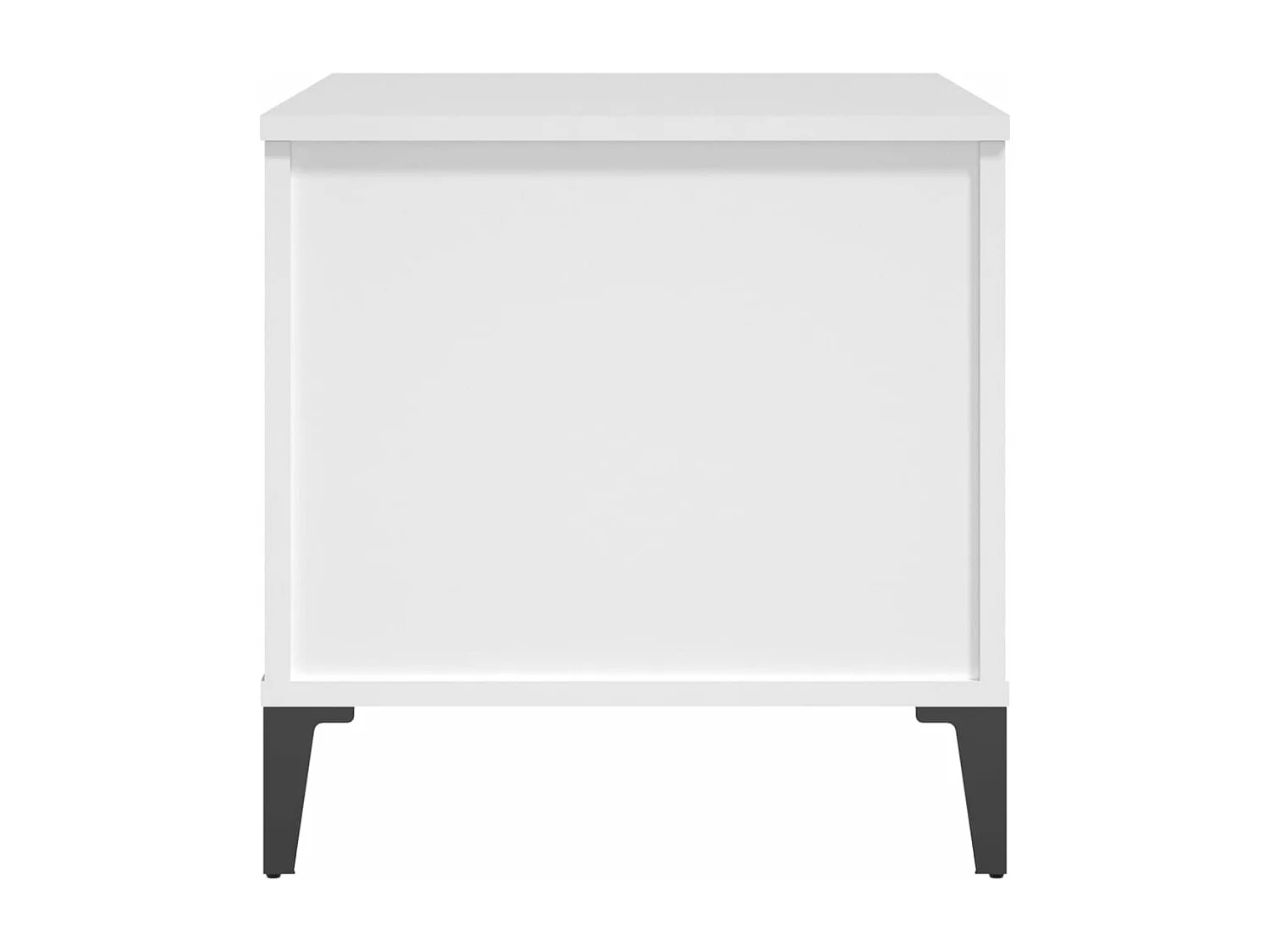 Mesa de centro madera contrachapada blanco 60x44,5x45 cm