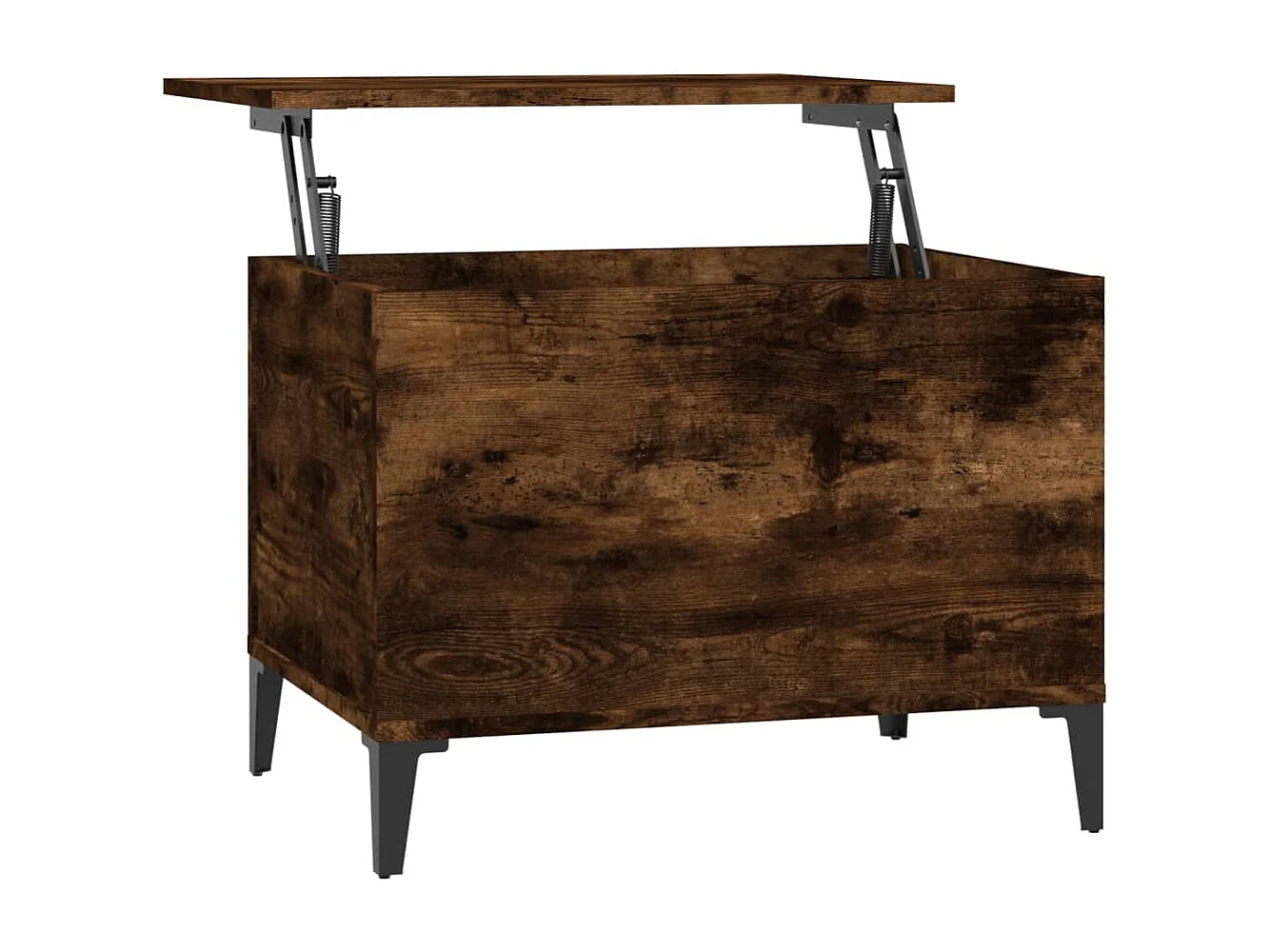 Table basse Chêne fumé 60x44,5x45 cm Bois d'ingénierie