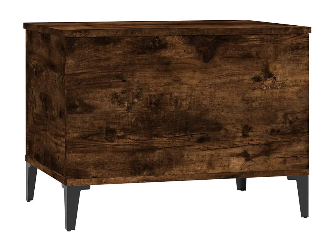 Table basse Chêne fumé 60x44,5x45 cm Bois d'ingénierie