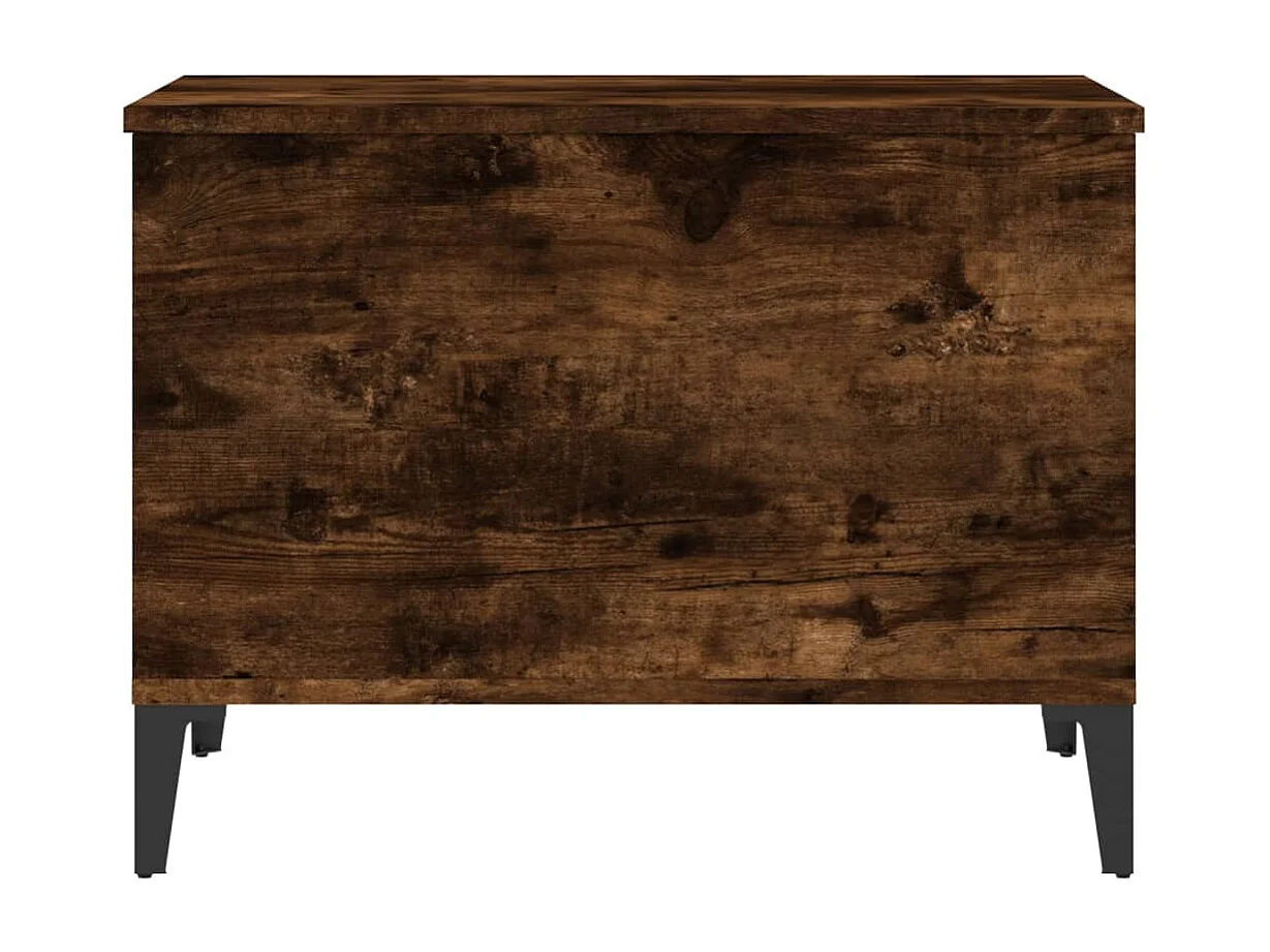 Table basse Chêne fumé 60x44,5x45 cm Bois d'ingénierie