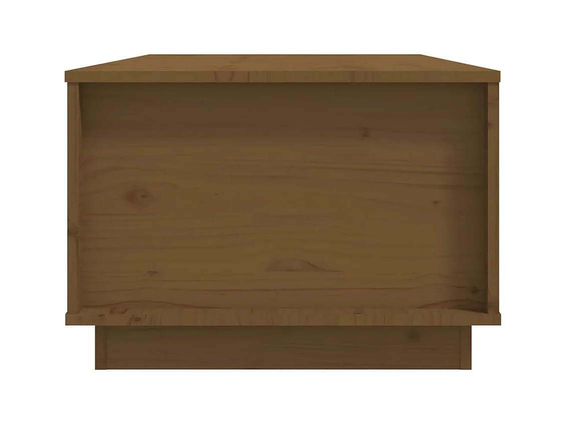 Mesa de centro 100x50x35 cm pinho maciço castanho mel