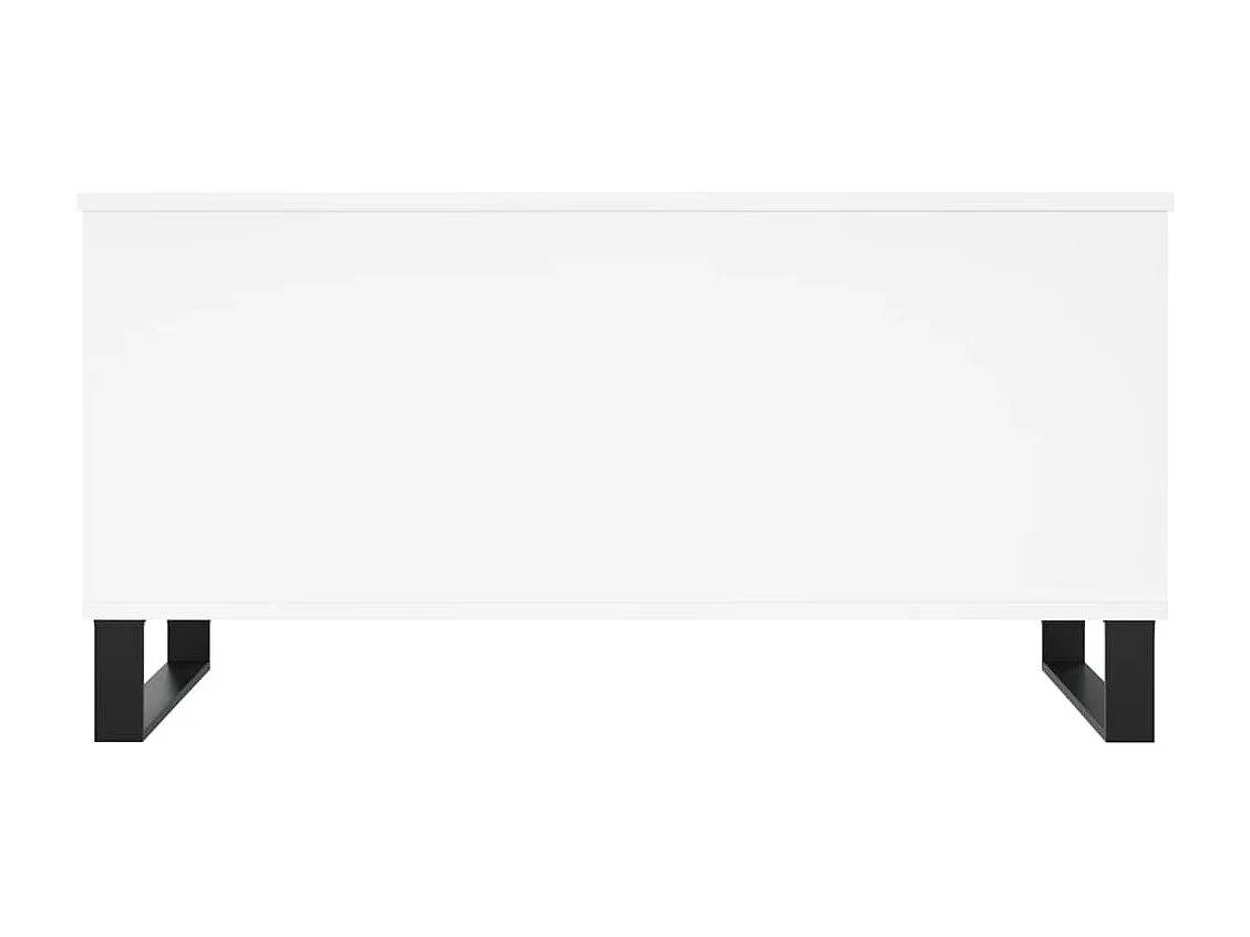 Salontafel 90x44,5x45 cm bewerkt hout wit