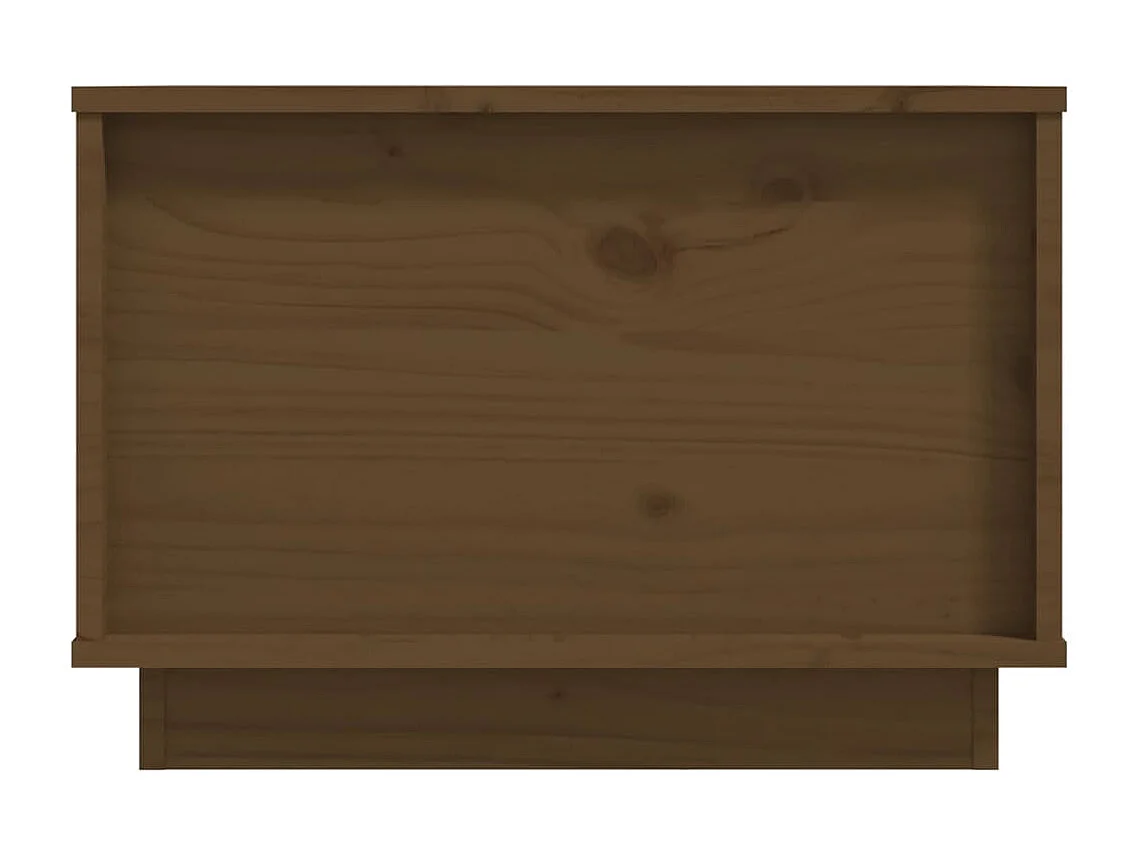 Table basse Marron miel 40x50x35 cm Bois massif de pin