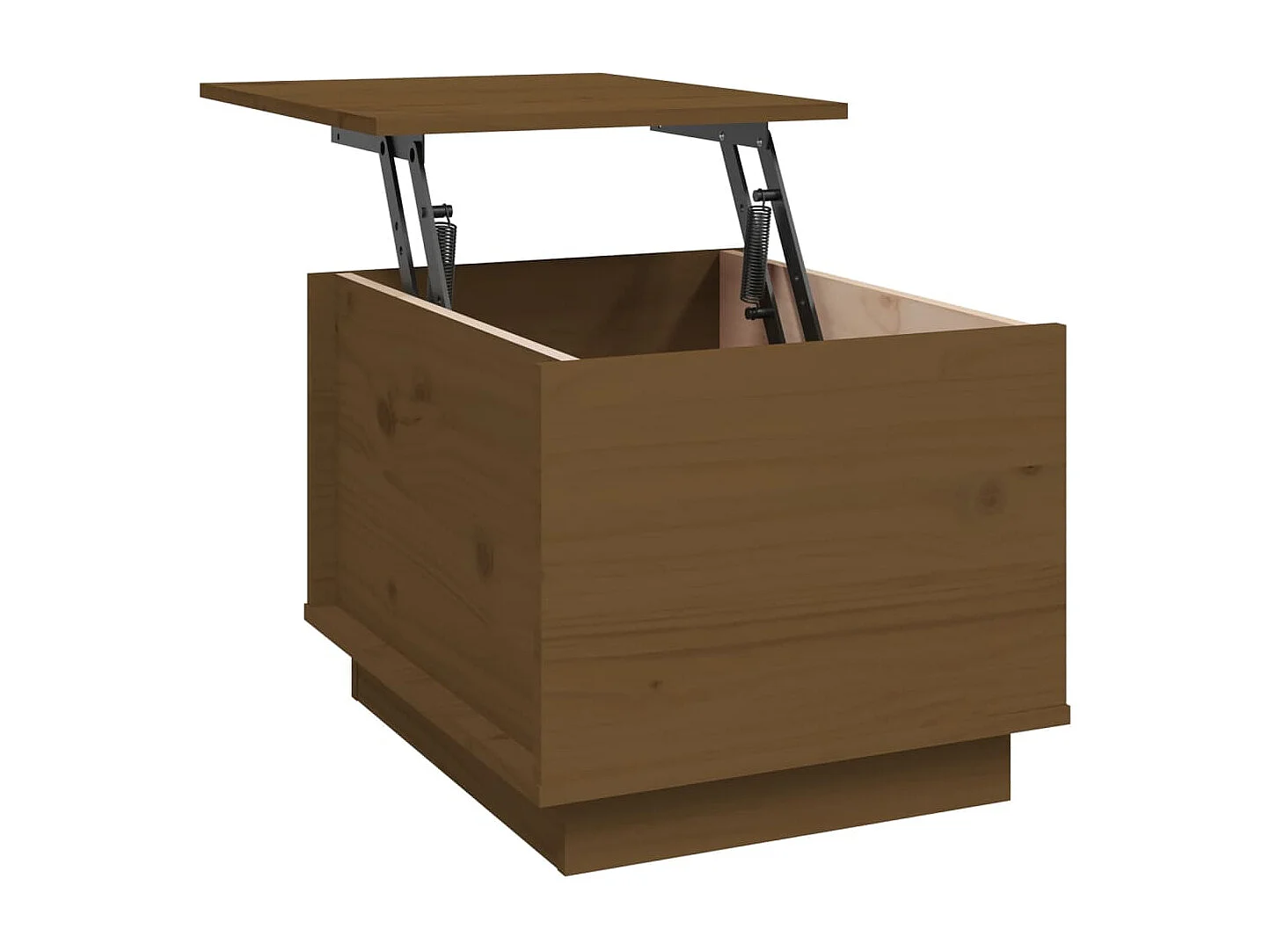 Table basse Marron miel 40x50x35 cm Bois massif de pin