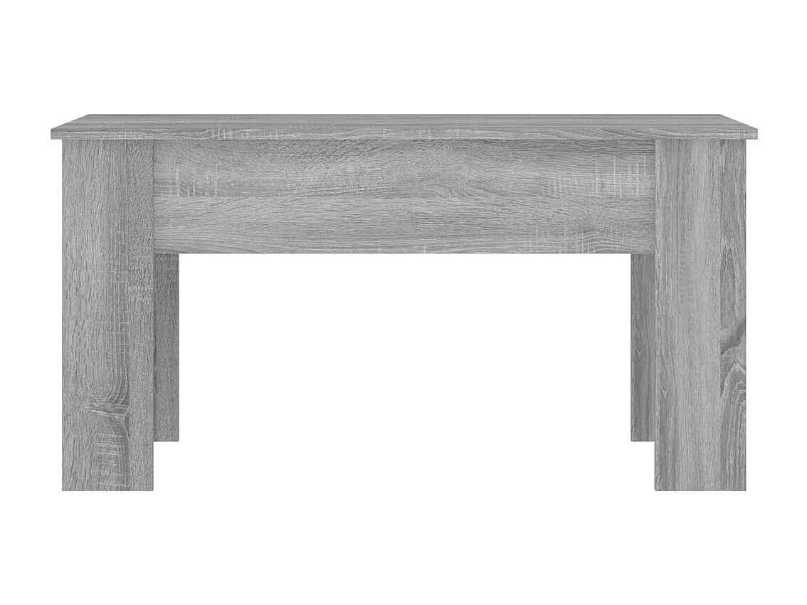 Mesa de centro madera contrachapada gris Sonoma 101x49x52 cm