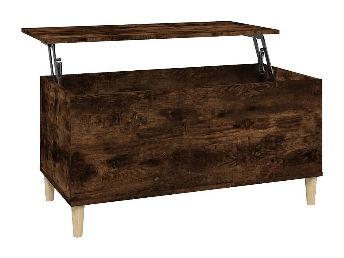 Mesa de centro 90x44,5x45 cm derivados madeira carvalho fumado